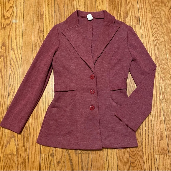 Vintage Maroon Blazer - Picture 1 of 7